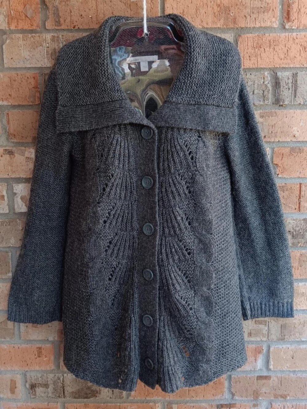Old Navy Womens Knit Sweater Cardigan Button Front Wool Mohair Blend Size S